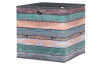 Úložný box Wood 1, motív farebných dosiek