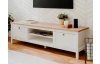 TV skrinka Bergen, biela/dub artisan