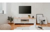 TV skrinka Bergen, biela/dub artisan