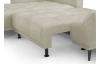 Rohová sedacia súprava Allegra, béžová látka, ľavý roh