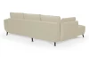 Rohová sedacia súprava Allegra, béžová látka, ľavý roh