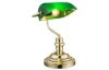 Stolová lampa Antique, mosadz/zelená