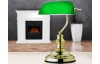 Stolová lampa Antique, mosadz/zelená