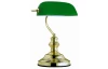 Stolová lampa Antique, mosadz/zelená
