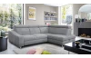Rohová sedacia súprava Brico, svetlo šedá látka, pravý roh