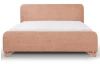 Posteľ Flamingo 180x200 cm, marhuľová štruktúrovaná tkanina