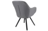 Jedálenská stolička Chrissy, stredne šedá tkanina