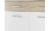 Komoda s policami/botník Manolo 90 cm, dub sonoma/biela