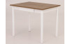 Jedálenský stôl Hannover 90x65 cm, biely/dub starý
