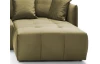 Rohová sedacia súprava Magic, machovo zelená látka