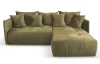Rohová sedacia súprava Magic, machovo zelená látka