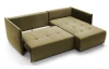 Rohová sedacia súprava Magic, machovo zelená látka