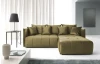 Rohová sedacia súprava Magic, machovo zelená látka