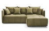 Rohová sedacia súprava Magic, machovo zelená látka