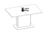 Rozkladací jedálenský stôl Colmar 140x90 cm, biely lesk