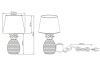 stolná lampa Pepin 43 cm, ananas