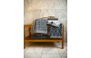 Osuška Design Raute 67x140 cm, antracitová, grafický vzor