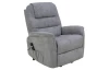 Kreslo s elektrickým polohovaním Baldini, šedá látka