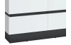 Široká úložná komoda Campania 161 cm, biela/antracit