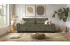 Trojmiestna pohovka Cassino, olivovo zelená tkanina