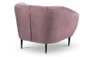 Kreslo Olivio, svetlo ružová zamatová látka