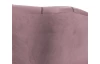 Kreslo Olivio, svetlo ružová zamatová látka
