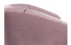 Kreslo Olivio, svetlo ružová zamatová látka