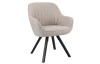Jedálenská stolička Chrissy, béžová tkanina