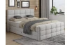 Posteľ boxspring Shadow 180x200 cm, svetlo šedá štruktúrovaná látka