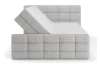 Posteľ boxspring Shadow 180x200 cm, svetlo šedá štruktúrovaná látka