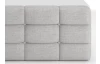Posteľ boxspring Shadow 180x200 cm, svetlo šedá štruktúrovaná látka