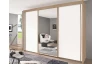 Šatníková skriňa Imperial, 250 cm, dub sonoma/biela