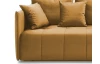 Rohová sedacia súprava Magic, horčicová žltá látka