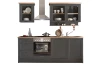 Kuchynská linka Jasmin, antracit/dub