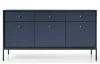 Široká komoda Mono, tmavo modrá