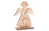 Vianočná dekorácia Anjel na podstavci, drevený, 13 cm