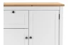 Komoda so zásuvkou Bergen, biela/dub artisan