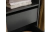 Šatníková skriňa Briga, dub artisan/grafit