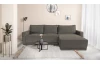 Rohová sedacia súprava Selva, šedo-hnedá látka