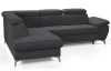 Rohová sedacia súprava Gisele, antracitová látka, ľavý roh