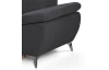 Rohová sedacia súprava Gisele, antracitová látka, ľavý roh
