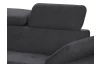 Rohová sedacia súprava Gisele, antracitová látka, ľavý roh