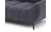 Rohová sedacia súprava Allegra, hlbinná modrá látka, ľavý roh