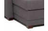 Rohová sedacia súprava Harris, tmavo šedá tkanina, ľavý roh