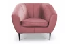 Kreslo Olivio, tmavo ružová zamatová látka