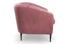 Kreslo Olivio, tmavo ružová zamatová látka