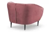 Kreslo Olivio, tmavo ružová zamatová látka
