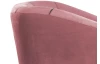 Kreslo Olivio, tmavo ružová zamatová látka