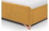 Posteľ Flamingo 180x200 cm, žltá štruktúrovaná tkanina