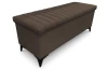 Úložná lavica/periňák Joy, šírka 139 cm, hnedá látka